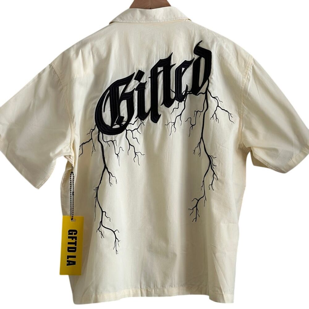 GFTD LA Lightning Button-Up Shirt‎ NWT – Size M N… - image 7